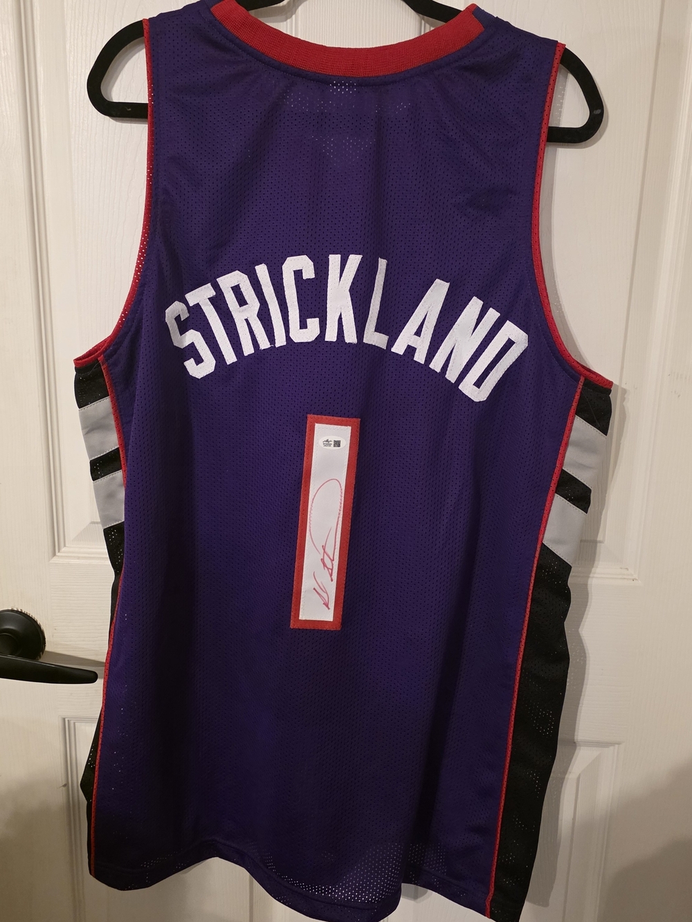 Mitchell & Ness Rod Strickland Jersey Men's Purple & Red NWT